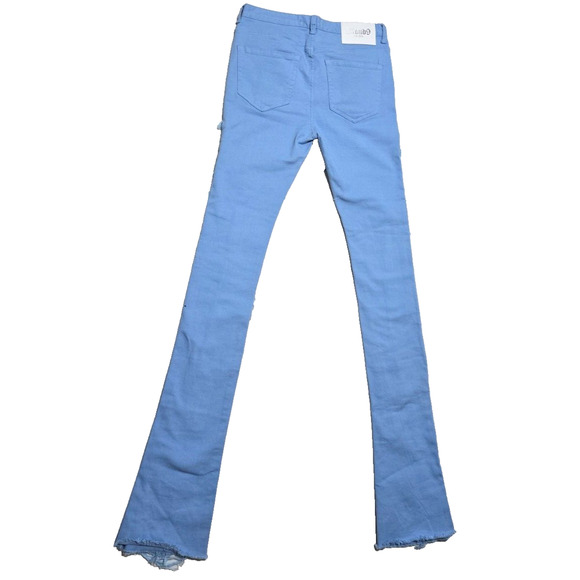 Kloud9 super stacked Jeans size 34''/46" Length color light blue Long. - Picture 6 of 11